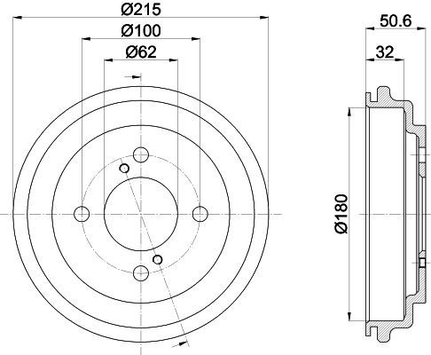 Mintex mbd438 rear brake - brake, drum