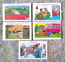 SAPPHIRE COMIC POSTCARDS x 5