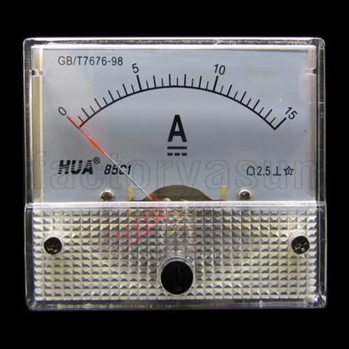 15a analog panel - dc, amp