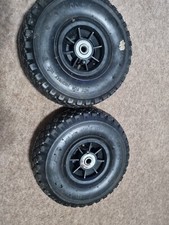 2x Pneumatic Wheel 10" Tyre 3.00-4 Sack Truck Trolley Wheelbarrow 20mm Bore