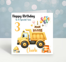 Personalised Truck Birthday