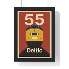 Class 55 Deltic Poster - Retro