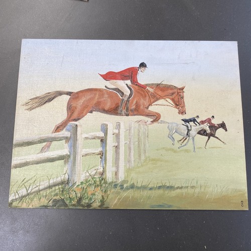 Original oil paining hunting - original,