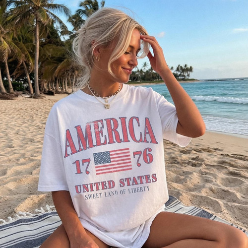 Retro america 4th july - retro, of