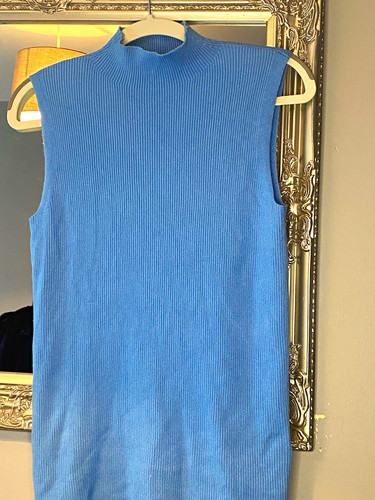 Women blue solid knit - blue,