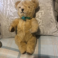 Vintage Golden Pedigree?? Plush Teddy Bear with Bell in One Ear