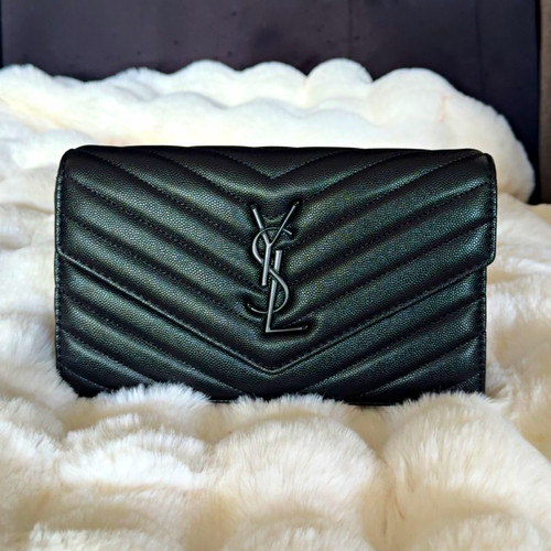 Saint laurent black quilted - laurent,