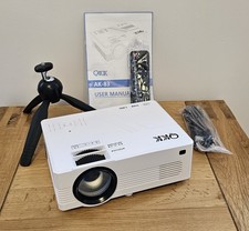 QKK AK-83 WiFi Projector with Projector Tripod 1080P Full HD Supported Portable
