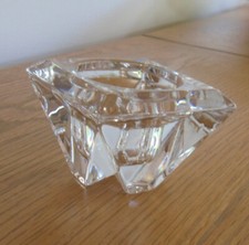 Heavy Crystal Glass Candle /