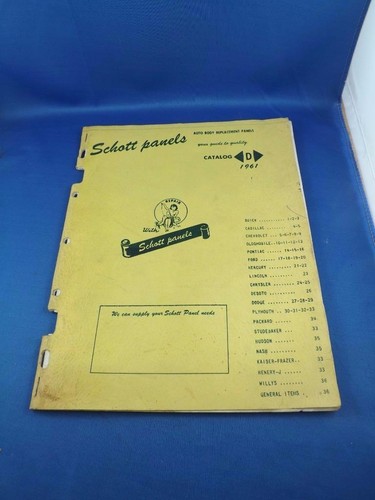 Schott panels catalog 1961 - schott,
