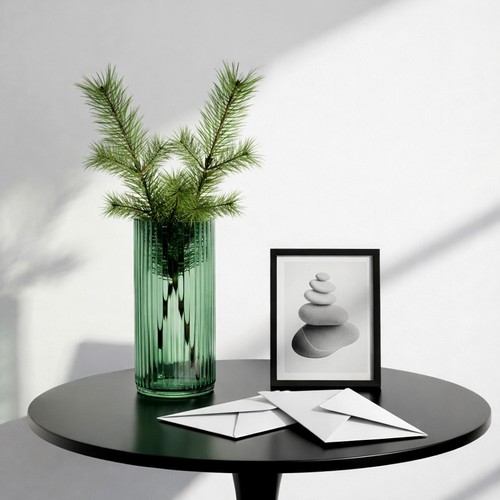 Ribbed glass flower - ribbed,