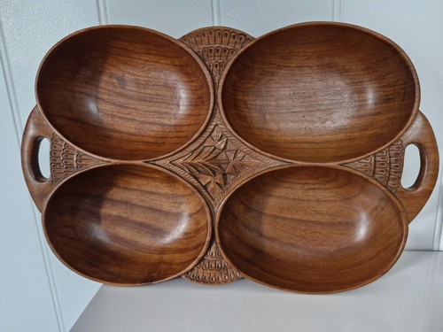 Lovely hand carved wooden 4 - carved, wooden,