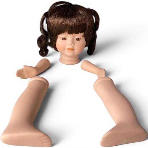Porcelain doll parts - doll,