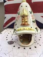 Vtg Derek Fowler Little Jack Horner/Old Mother Hubbard Mushroom Night Light Lamp