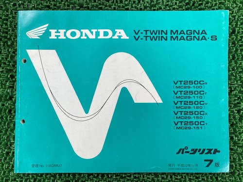 Twin magna parts list - v-twin,