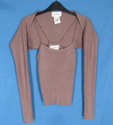 Heartloom taupe ribbed knit - taupe,
