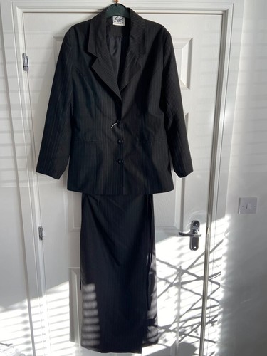 Ladies pinstriped skirt - skirt, &