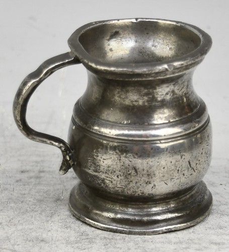 Fine antique pewter gill - fine,