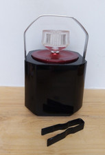 1970s BOC Sparklets Ice Bucket For Bar, Cocktails With Tongs, Vintage Original