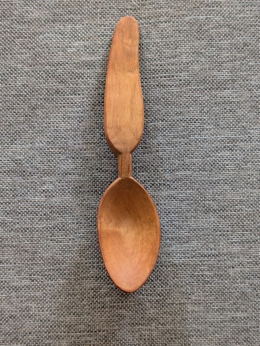Hand carved cherry wood - a,