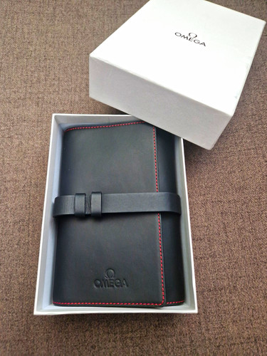 Omega black red leather - omega, black/red