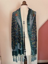 Silk Velvet Devoré Beaded