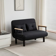 4 in 1 Convertible Sofa Bed  Lounge Sleeper Chair w/Adjustable Backrest, Cushion