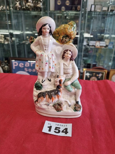 Staffordshire couple with dog - with,