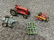 Vtg Arcade Cast Iron Tractor
