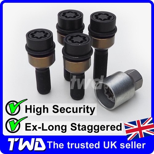 Black wheel locking - 4x,