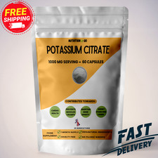 Potassium Citrate Capsules 1000mg Vegan No Fillers No Binders 100% Clean Keto UK
