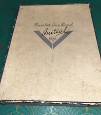 Vintage Number One Bond Initial Pepys Notepaper Box 1930’s decor prop display