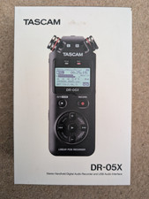 TASCAM Dr-05x Omnidirectional Stereo Handheld Digital Audio Recorder Boxed