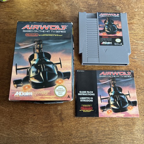 Nes nintendo airwolf game - nes,