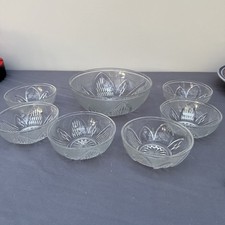 Vintage 7pc Trifle/Fruit Bowl