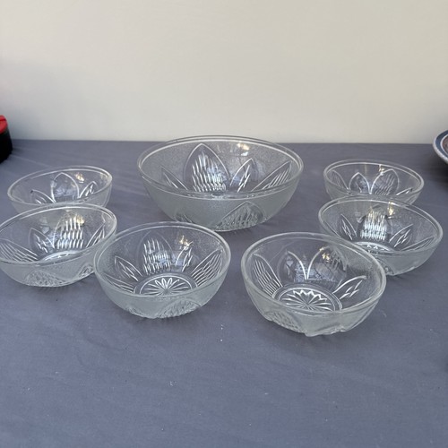 Vintage 7pc trifle - vintage, bowl
