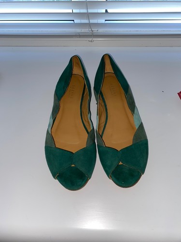Sezane suzanne green suede - green,