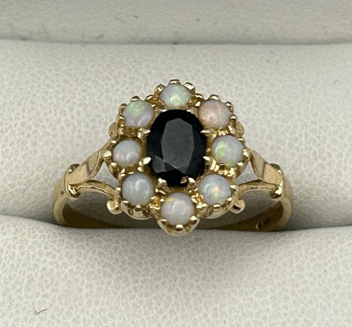 Vintage 14k opal sapphire - vintage,