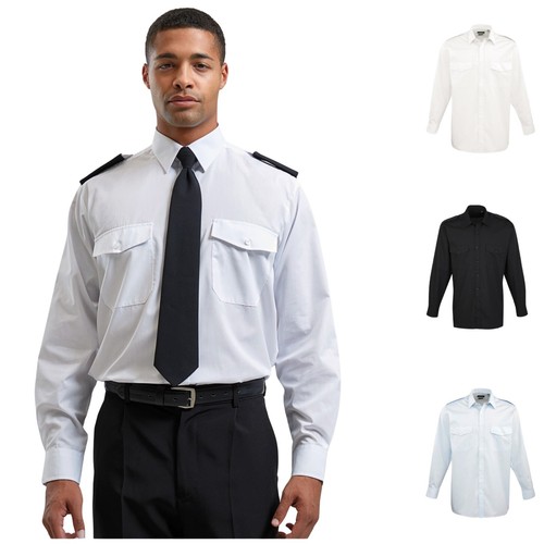 Mens shirt long sleeve pilot - long,