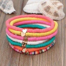 Set Of 7 Colourful Love Heart