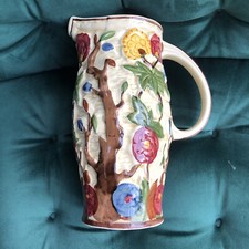 Indian Tree Pottery Jug  H J