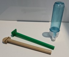 Bird Cage Water Drinker & 2 Sticks For Finches Canary Budgie