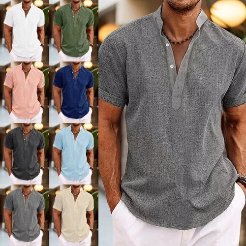 Men summer cotton short - men, sleeve