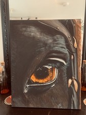 Original Horse Painting On