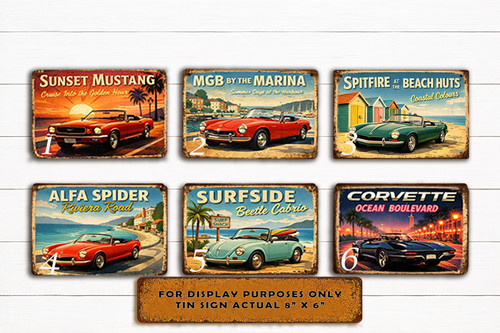 Classic car seaside - classic,