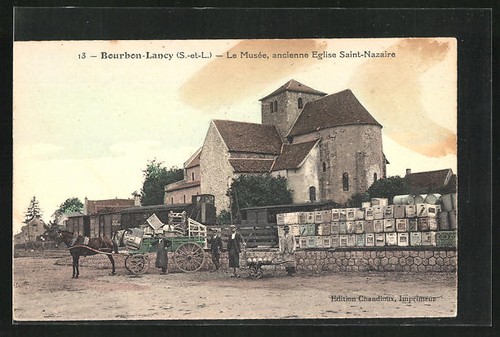 Old postcard bourbon - bourbon-lancy,, le