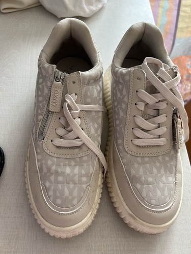 Dkny platform zip trainers - up,