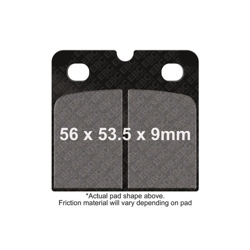 Ebc brake pad rear - pad, for