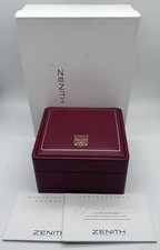 Authentic Vintage Zenith El Primero Red Presentation Box & Manual Booklets