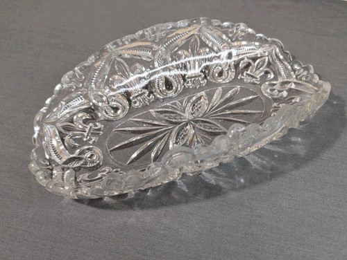 Vintage pressed glass banana - glass,